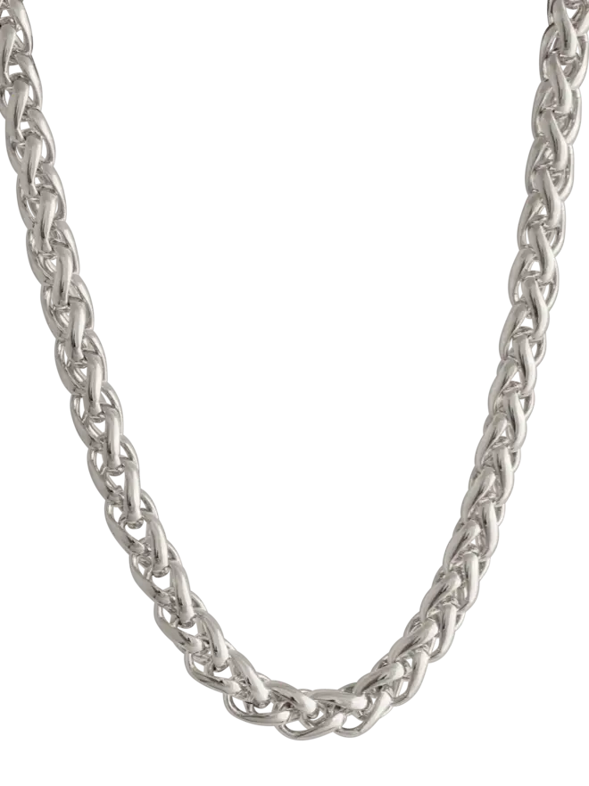 LOEL Silver Rope Chain Necklace