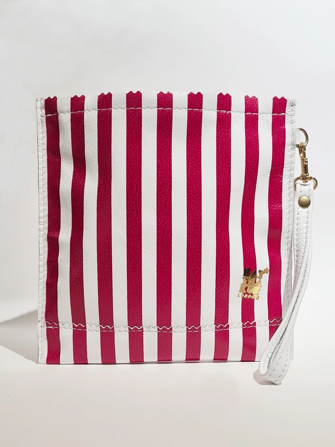 natthakur leather striped sweetie bag