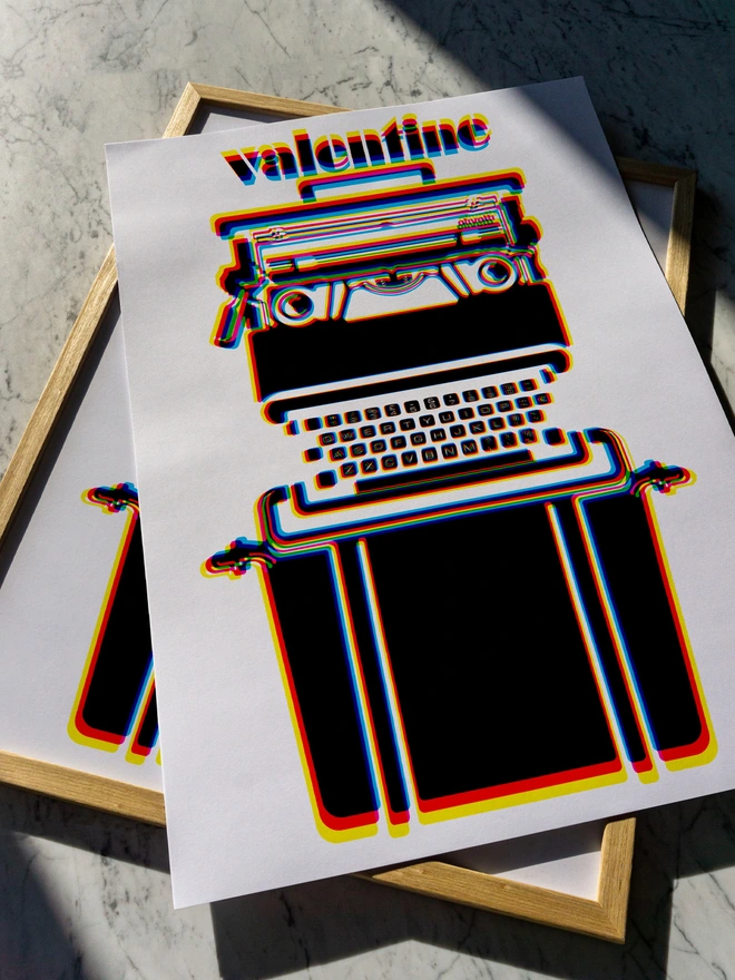 Valentine Typewriter | Giclée Print