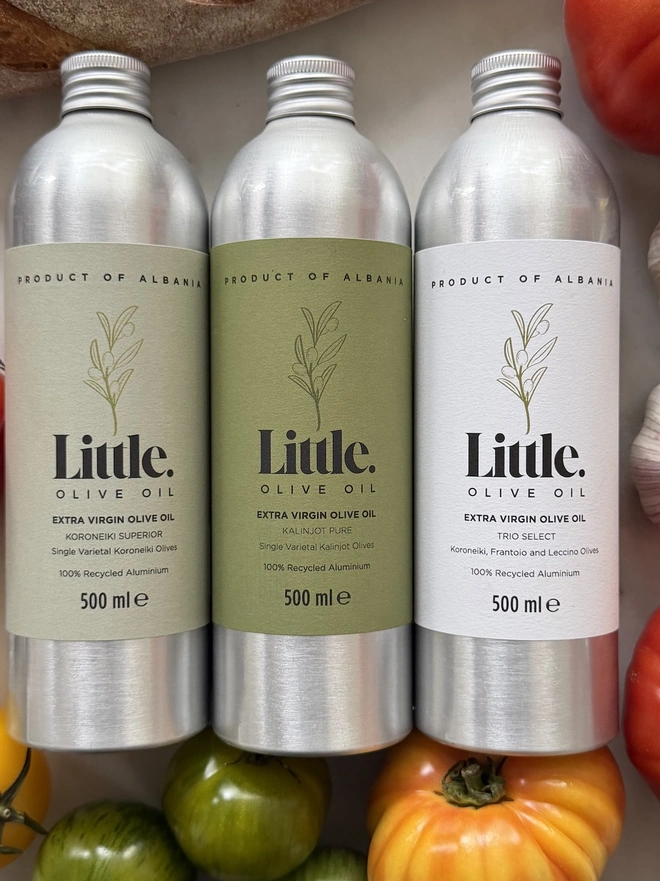 Extra Virgin Olive Oil Bundle with tomatoes