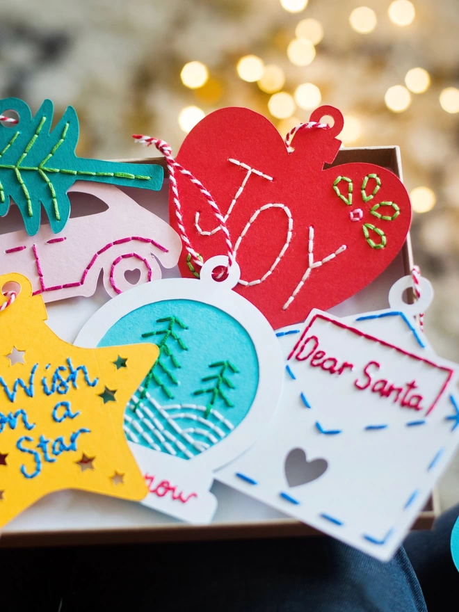 Stitch your own Christmas decorations kit