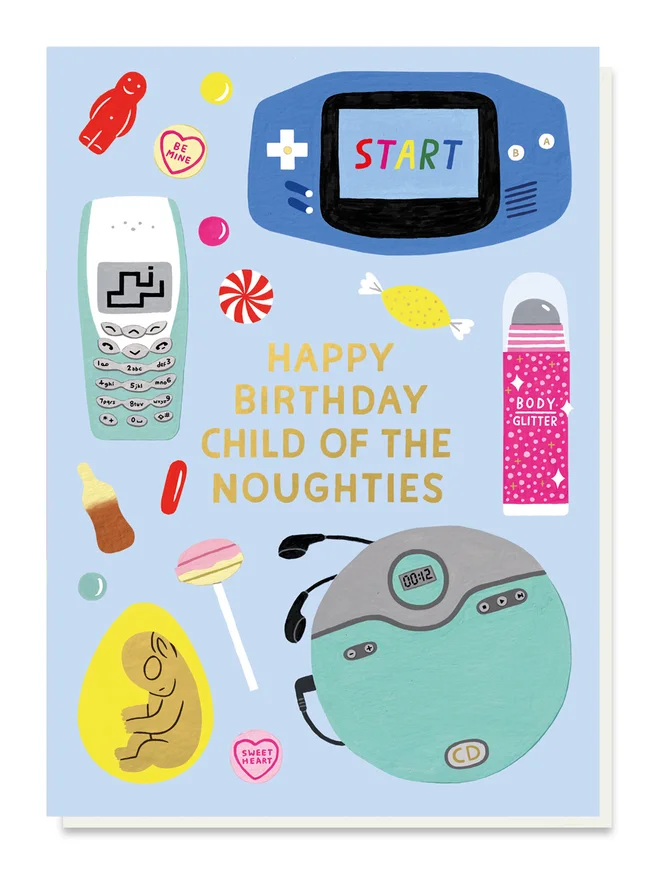 child of the noughties birthday card