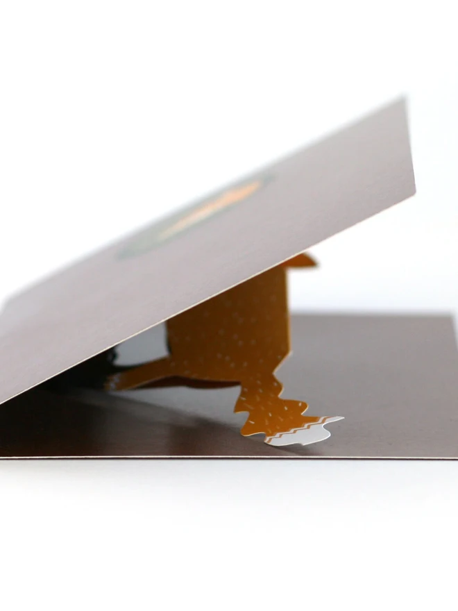 3d fox pop up card