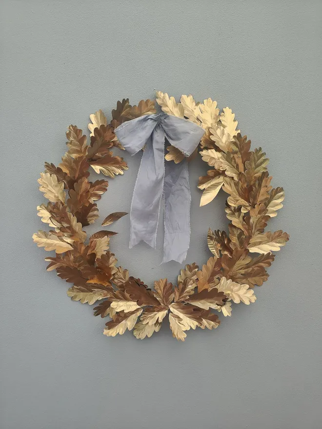 Brass Irish Oak Wreath