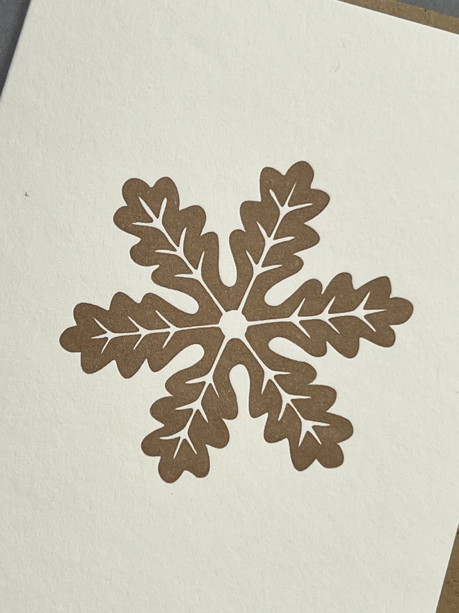 close up image of a gingerbread snowflake