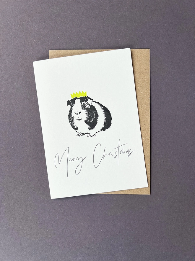 Christmas card Christmas Guinea Pig