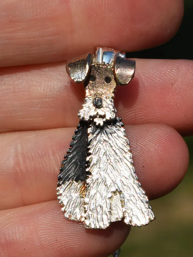 Wire Fox Terrier Necklace