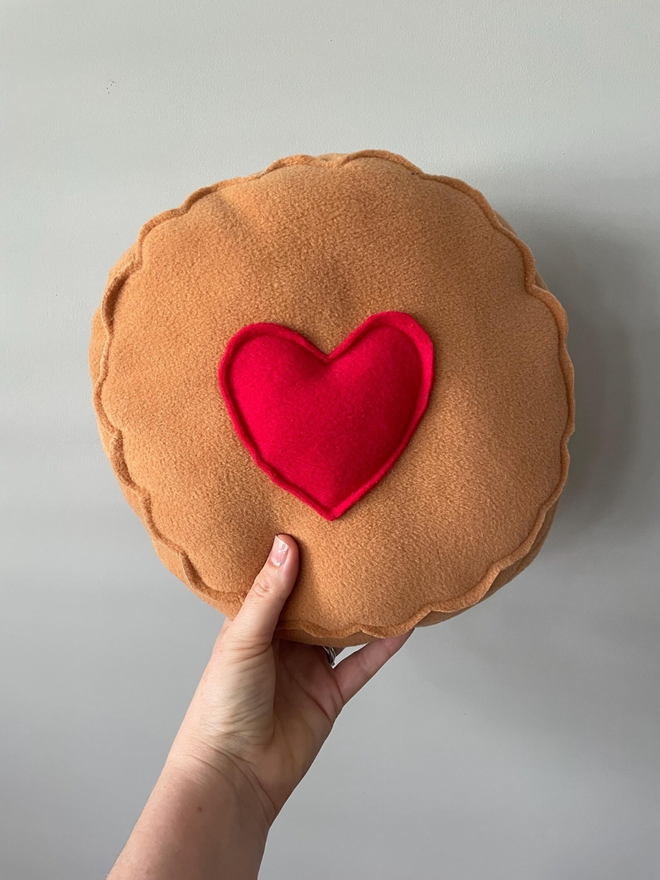 Jammy Dodger cushion