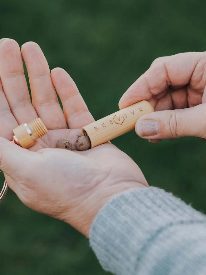 Bee Revival Kit Dual Use Keyring Bamboo Edition