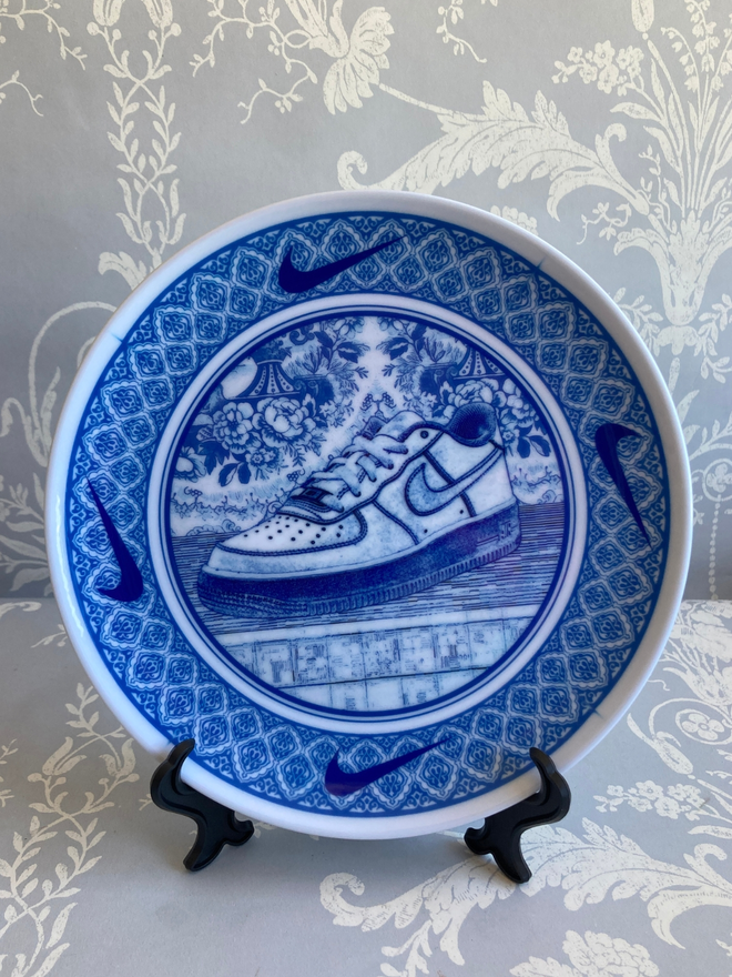 Nike Air Force One Delft Style China Plate