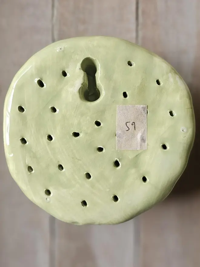 sage olive dusty green ceramic flower for wall art decor handmade pottery 