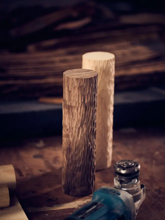 Wooden salt and pepper mills
