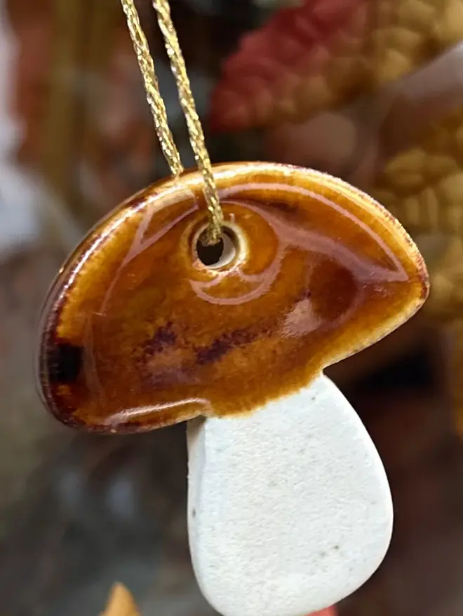 Brown Mushroom Decoration