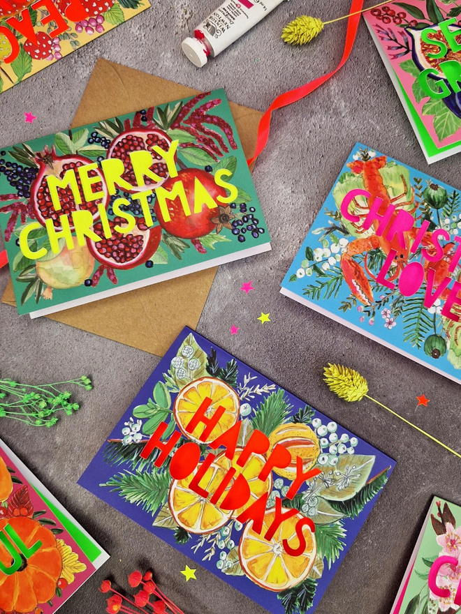 Foodie Christmas Card Pack