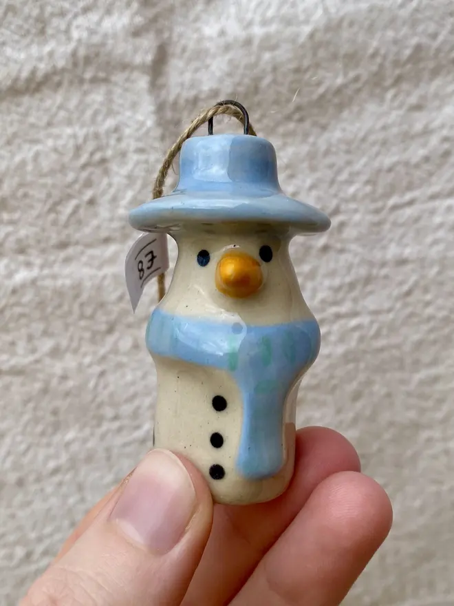pale blue snowbuddy decoration