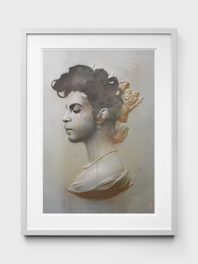 Prince Graphite - White Frame