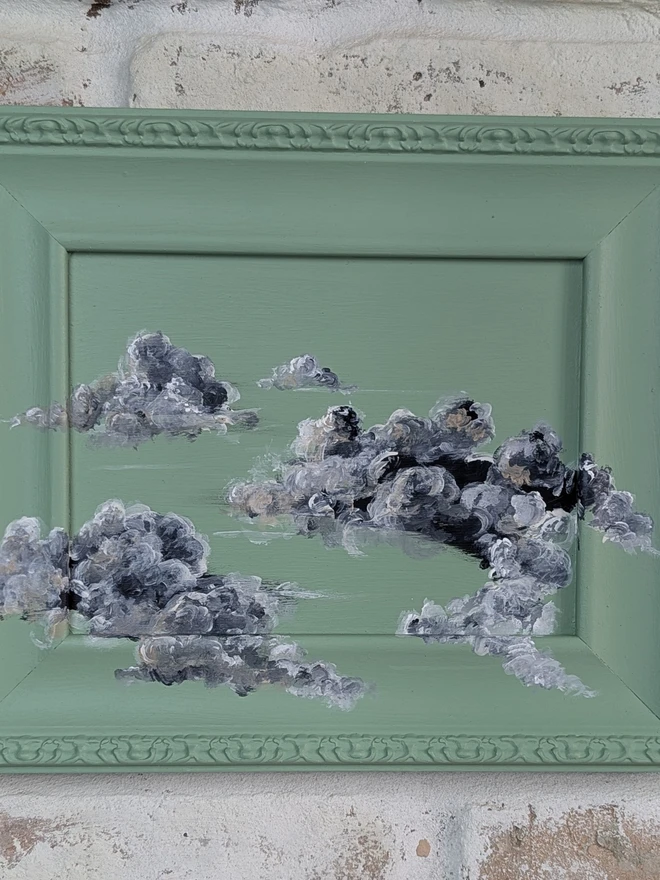 abstract painted clouds