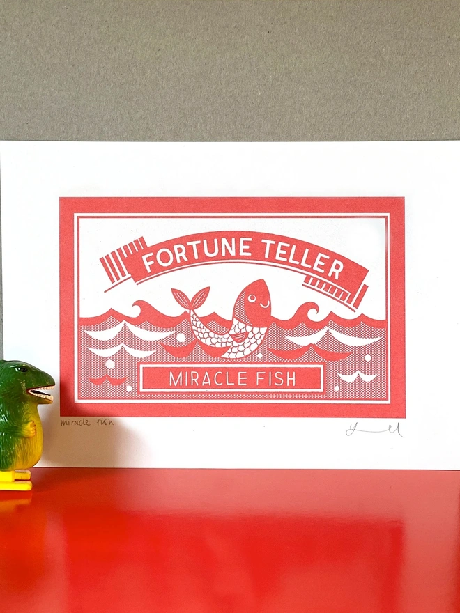 'Miracle Fish' Risograph Print