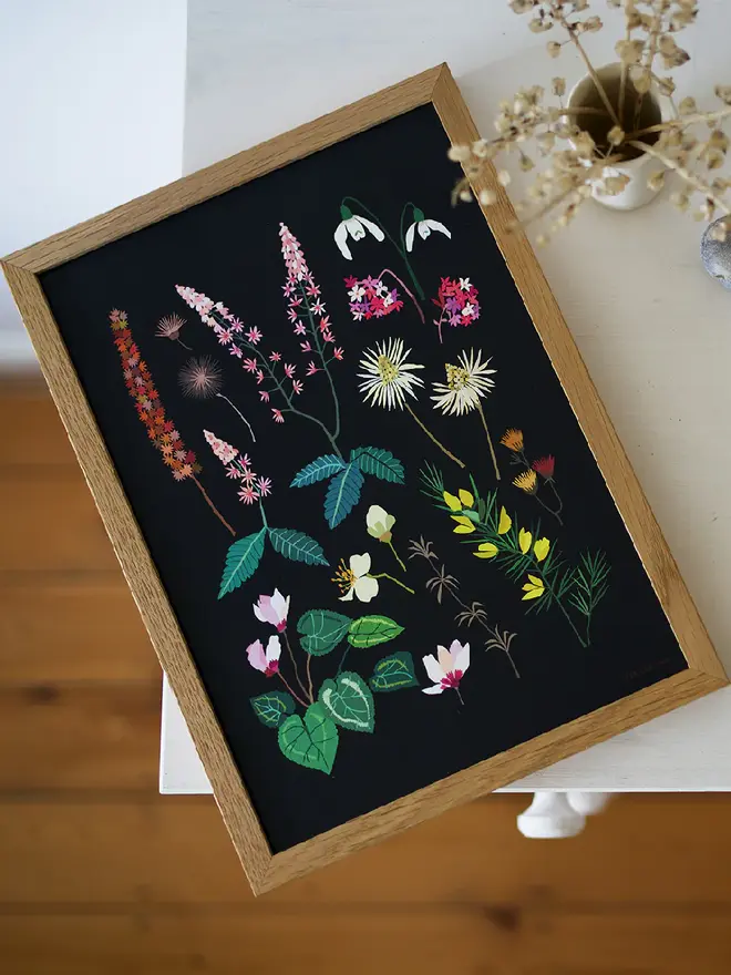 late winter floral print