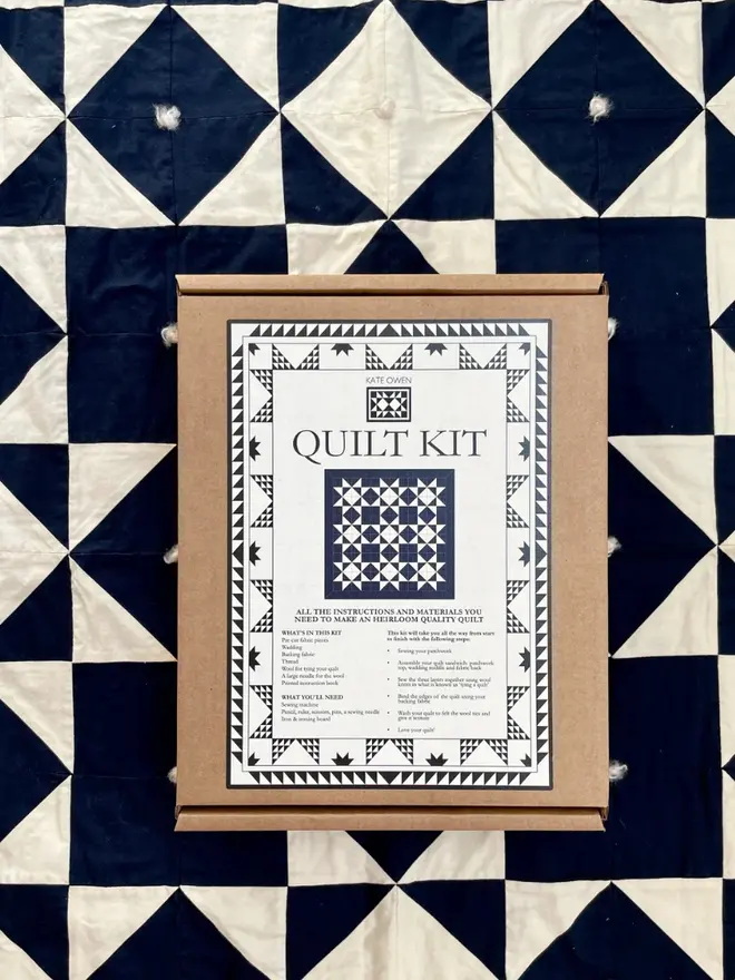Midnight Quilt Kit, packaging. 