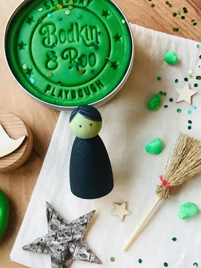 Green Witch Inspired Playdough Kit