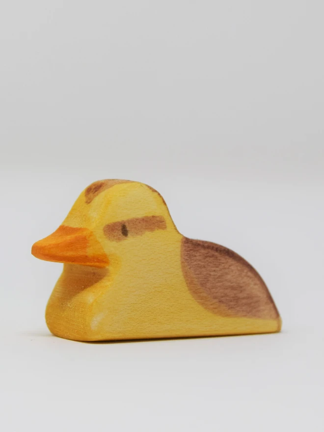  Handmade ecofriendly wooden toy figurines, duckling toy figures made by hand by Eric and Albert made in Wales, UK