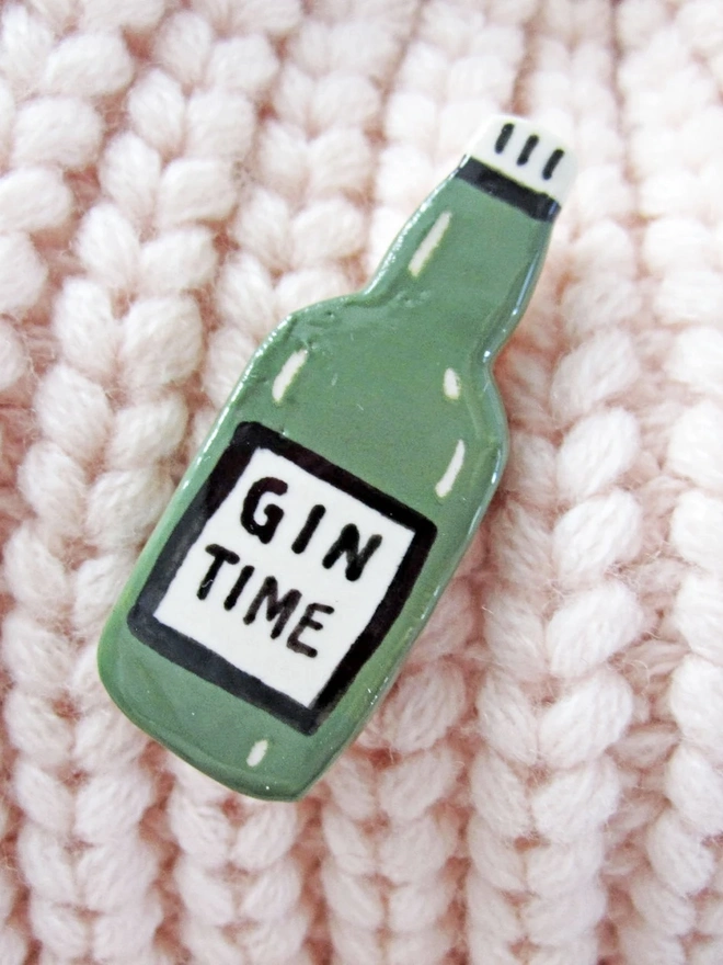 Boozy Ceramic Miniature Bottle Badges