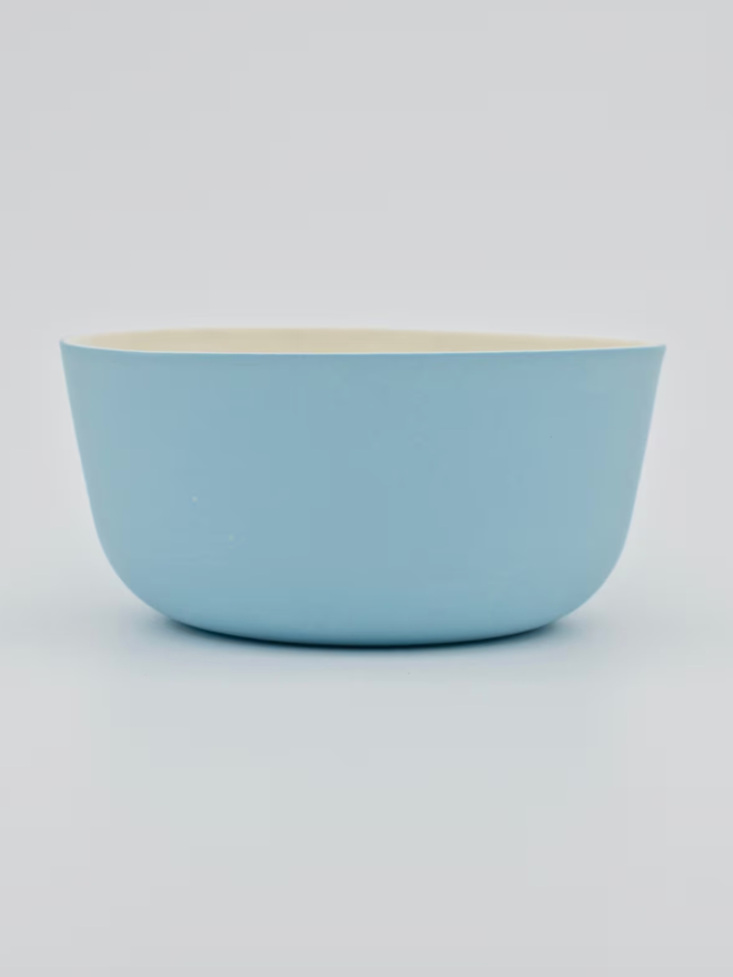 Snack Bowl. A blue snack bowl.