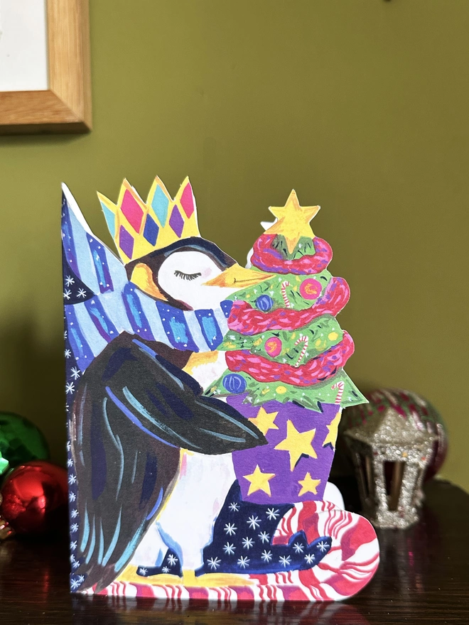 penguin christmas card