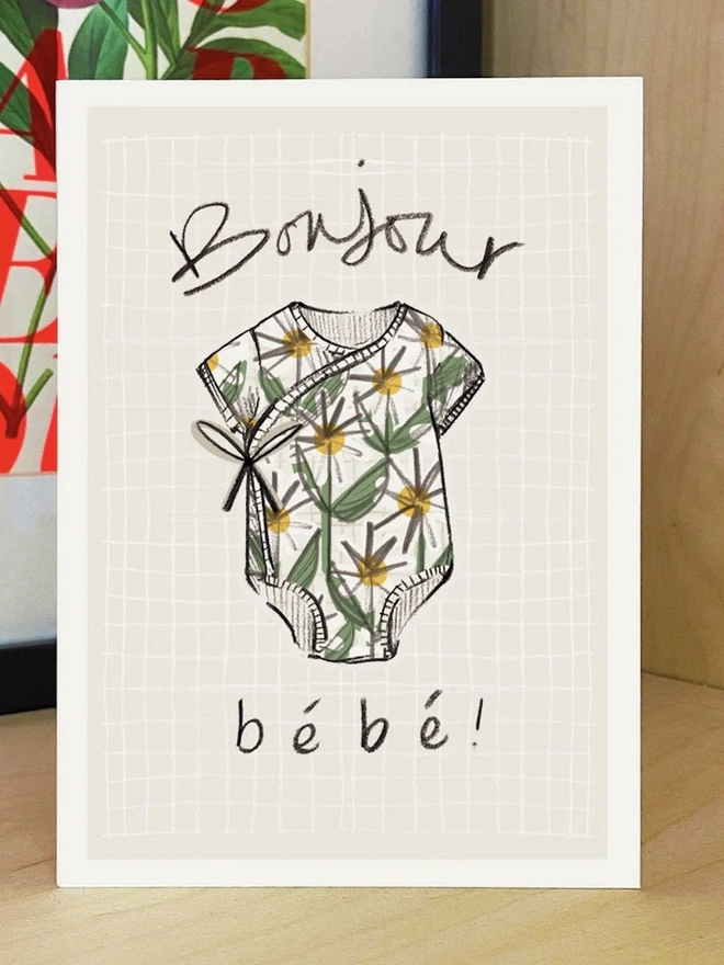 'Bonjour Bebe' Card