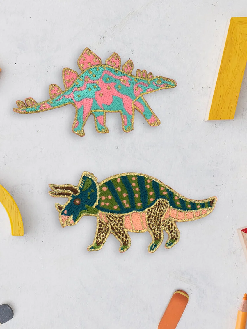 Triceratops Embroidered Patch