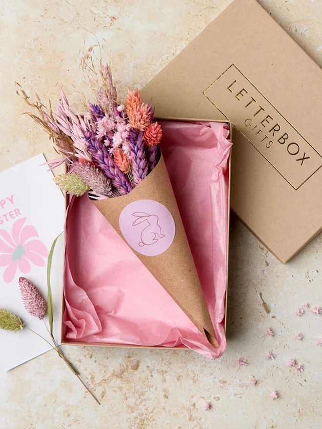 Easter Dried Flower Posy