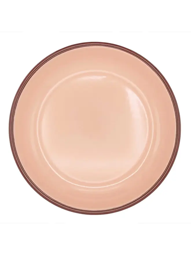 Enamel Plate, an enamel plate sitting on a white plain surface.