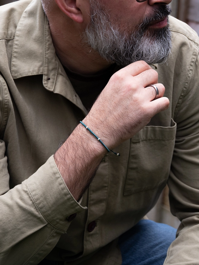 cord rope bracelet for men