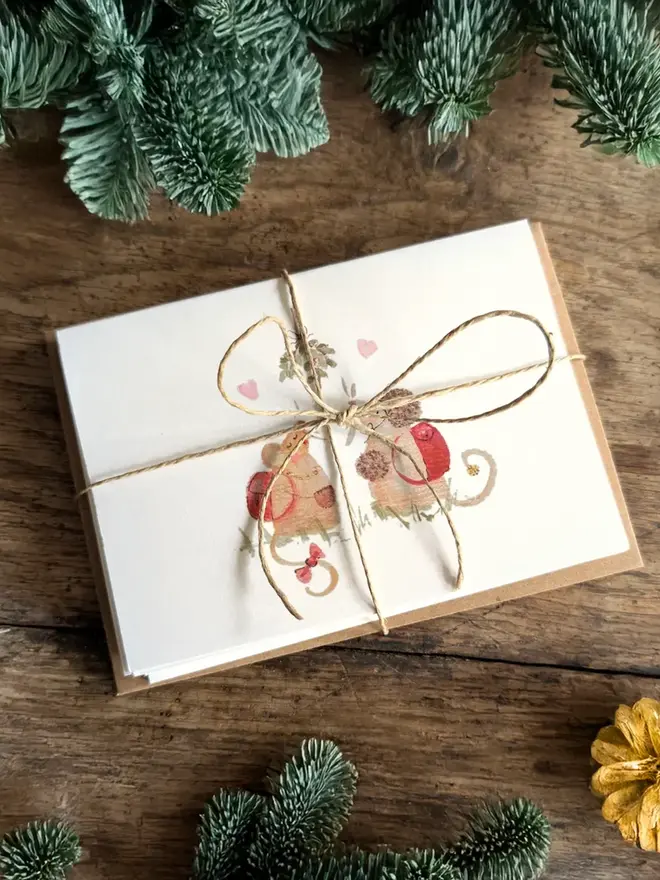 Moustletoe Christmas Card