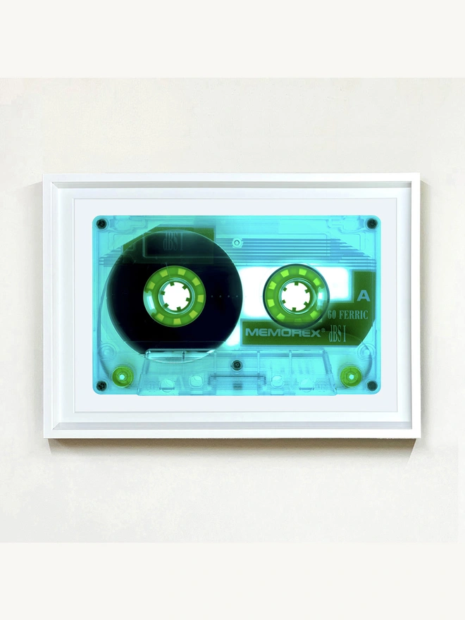 Heidler and Heeps Tape Collection Ferric 60 Aqua framed in white