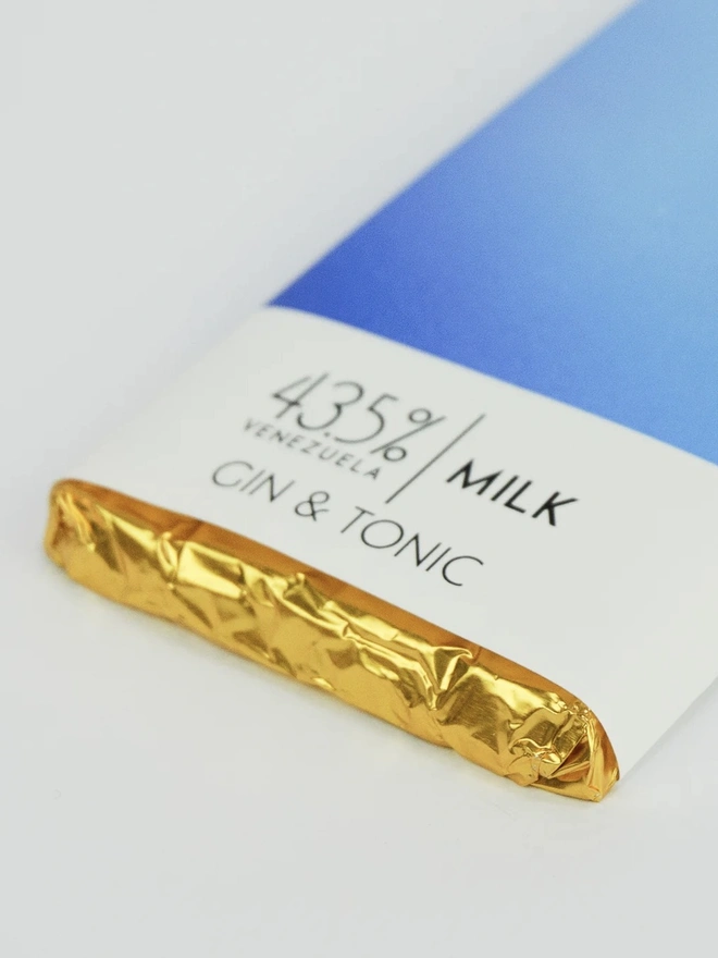 Gin & Tonic Milk Chocolate Bar - 43.5% Venezuelan