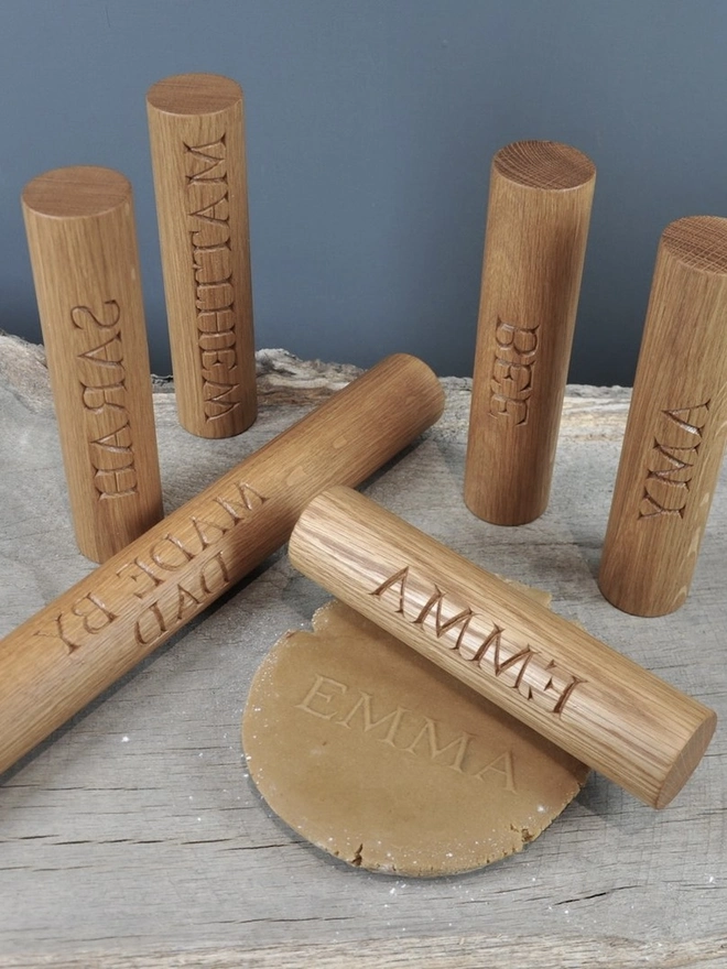 Personalised Oak Rolling Pin