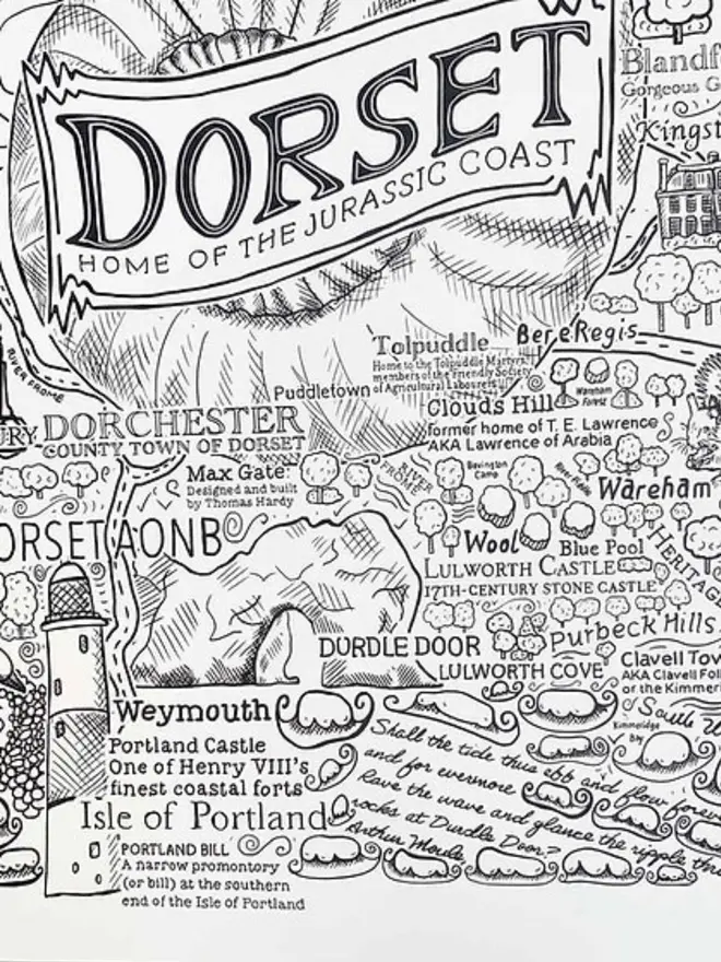 Dorset Poster Wall Art Title 2