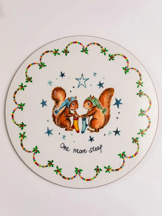 One More Sleep - Christmas Placemat Plain