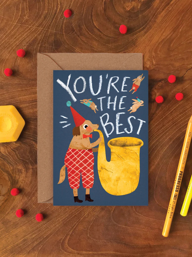 circus animals birthday cards pack of 6