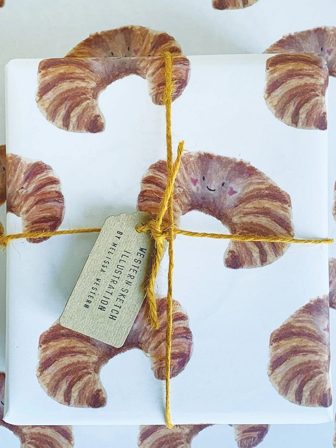 Croissant Wrapping Paper 