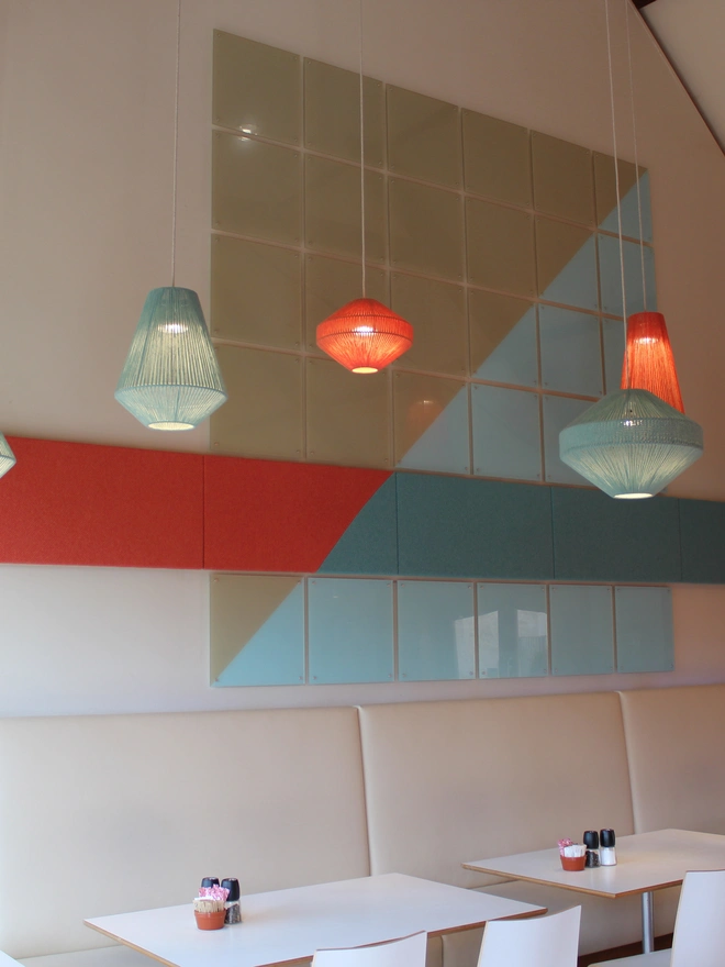 Small Capsule pendant Lampshade Orange
