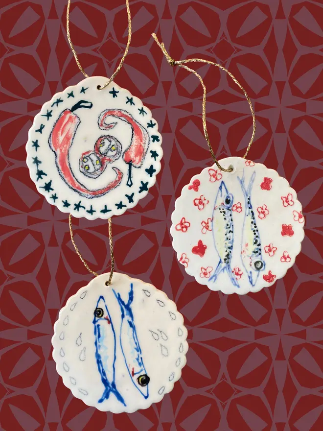 Mara Wanda ornaments