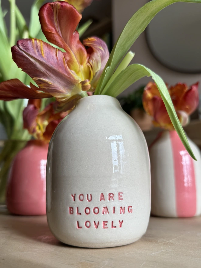 'Blooming Lovely' bud vase