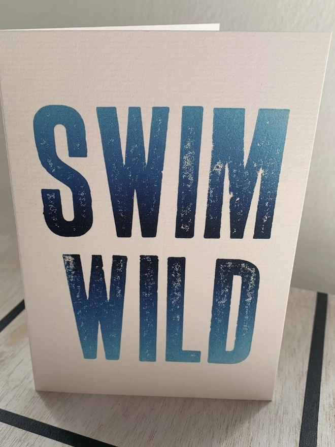 Greetings Card 'Swim Wild'