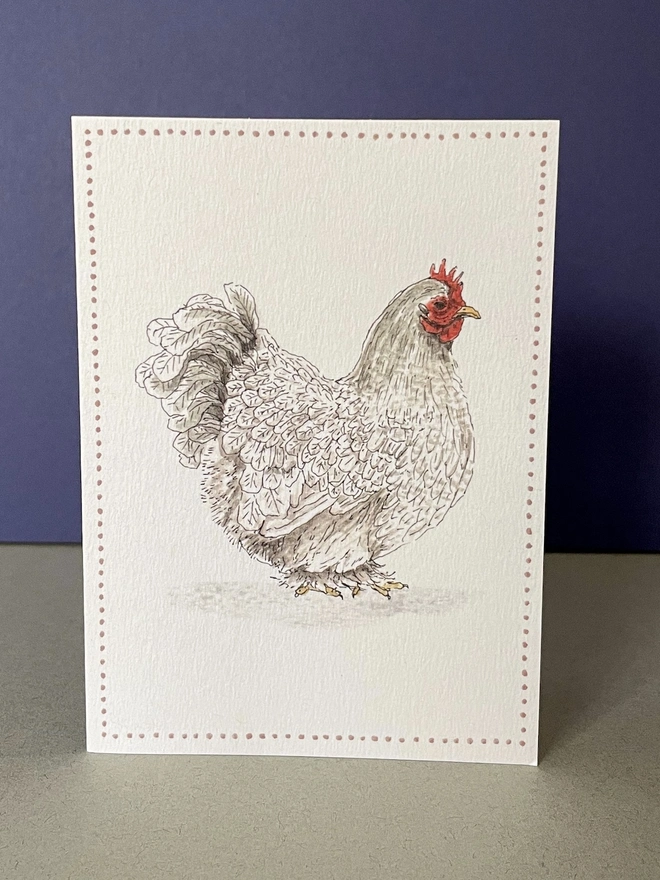 Garden Lover's Chicken Notecard