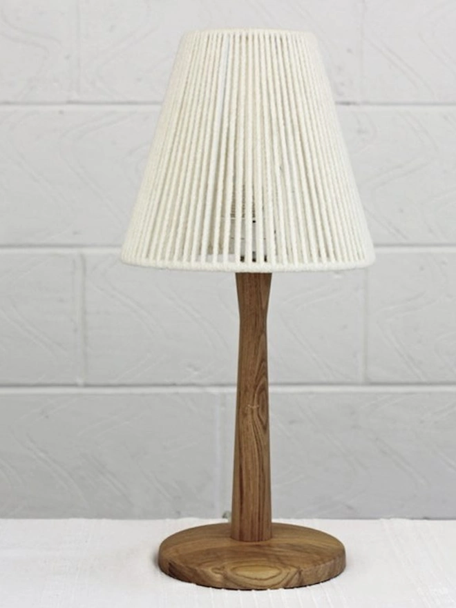 Small Cone Lampshade Wool White