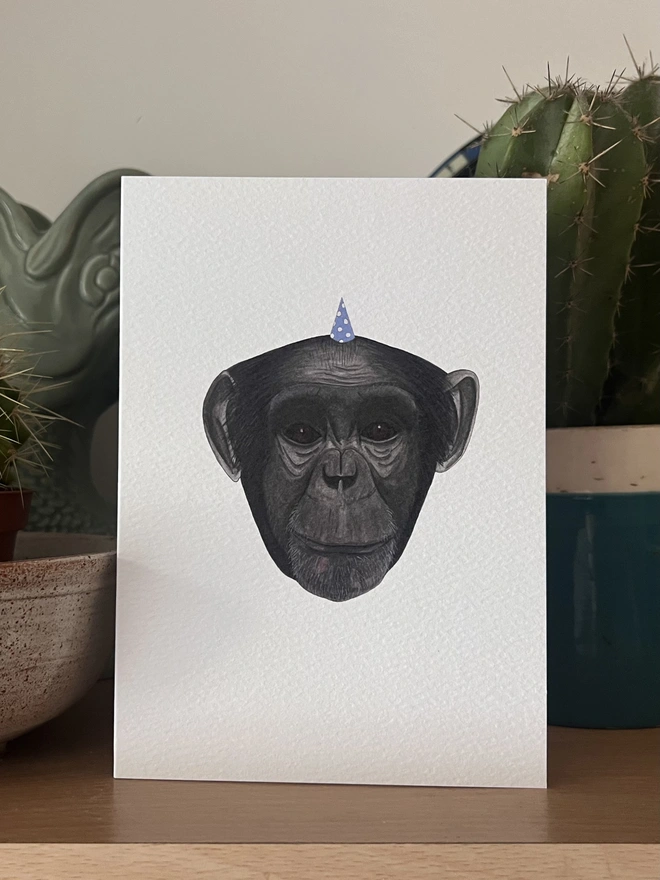 chimpanzee card