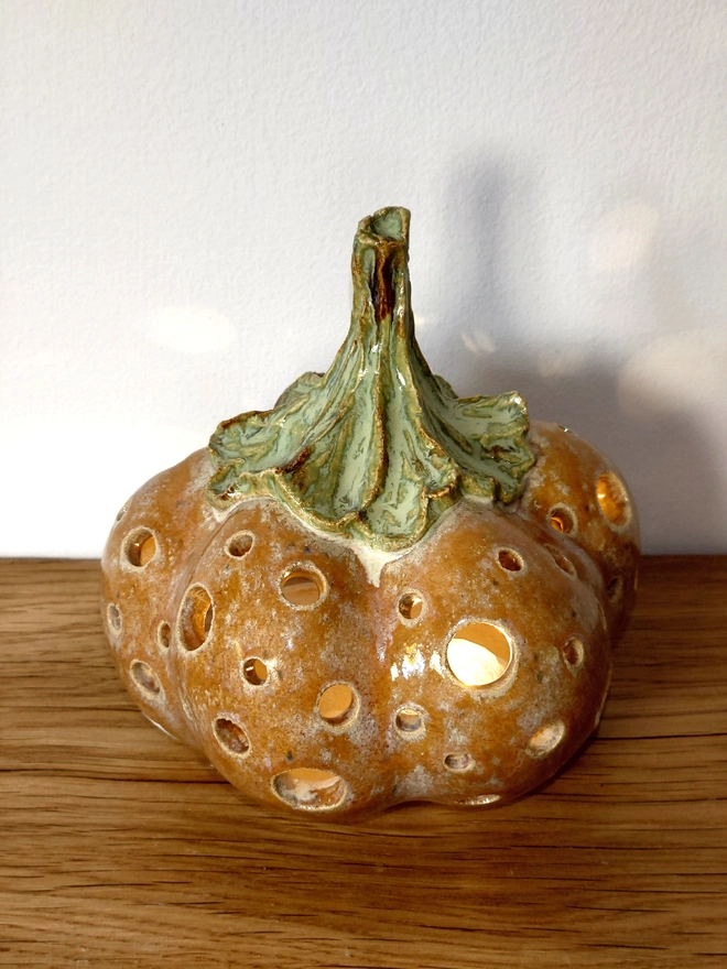 Pumpkin Tea Light Candle Lantern